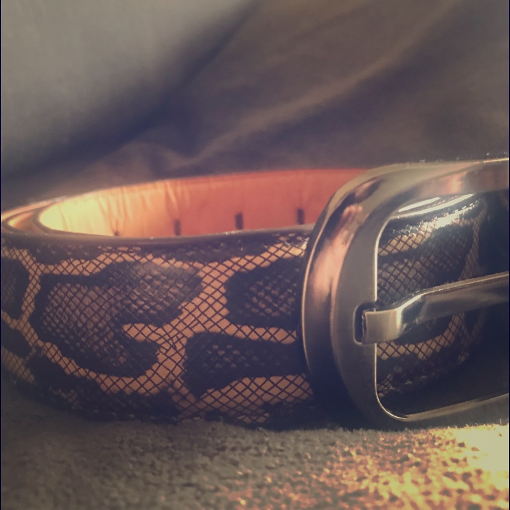 Men’s Snakeskin Leather Belt